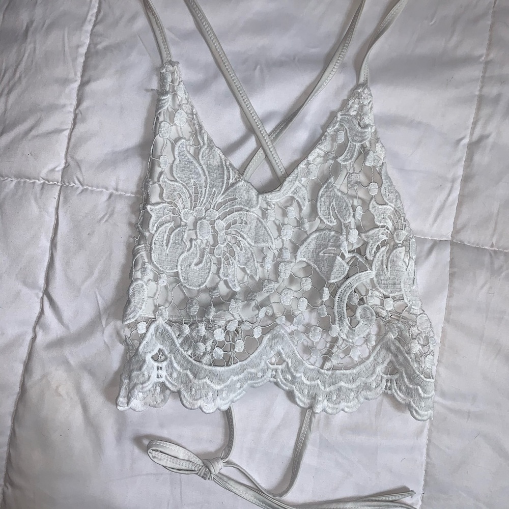 White Crop Top